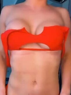 Mandy Rose [ Red Bikini ] – N.aked Big boobs ! HOT !