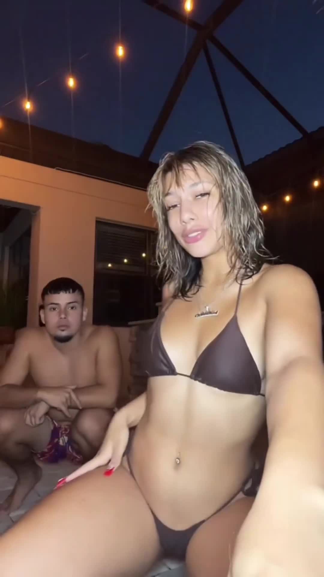 Nicole Dobrikov Lesbian with Alexisshv Nude Nipple – Onlyfans Leaks Of !