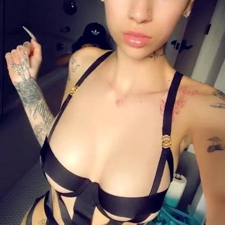 Bhad Bhabie Topless Thong Straps Bikini Video Leaked